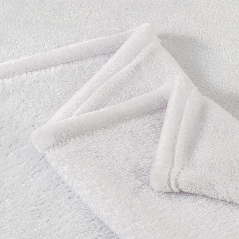 BEDELITE Fleece Blanket Twin Size White Throw Blanket for Couch & Bed, Luxury Plush Cozy Fuzzy Blanket 60x80 inches, Super Soft Warm Lightweight Throw Blanket for Travel Camping - Image 5